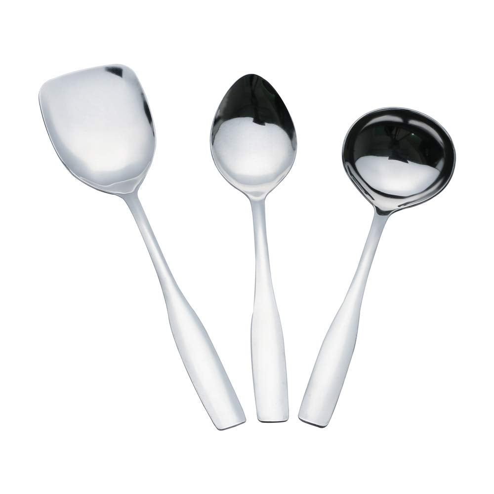 Serving cheapest pieces ladle and serving spoon silver