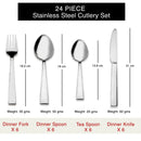 Ziel - 24 Piece Stainless Steel Cutlery Set