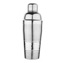 Stainless Steel Cocktail Shaker with Strainer - Hammered Band, 500 ml