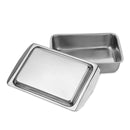 Stainless Steel - Classic Butter Dish with Lid, Covered Butter Holder