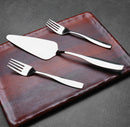 Stainless Steel Cake Server, Cake Serving Spatula - Set of 7 Pcs (1 Cake Server & 6 Forks)