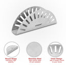 Stainless Steel Napkin Holder, Round Napkin Dispenser Organizer for Kitchen Countertops