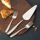 Stainless Steel Cake Server, Cake Serving Spatula - Set of 7 Pcs (1 Cake Server & 6 Forks)