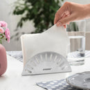 Stainless Steel Napkin Holder, Round Napkin Dispenser Organizer for Kitchen Countertops