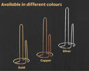 Stainless Steel Paper Towel Holder, Gold PVD Coated (Double Ring)