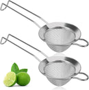 Fine Mesh Cocktail Strainer Set of 2 - Fine Stainless Steel Mesh Strainer For Cocktail Drink Bar Strainers Bartender Bar Tool