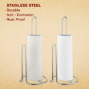 Stainless Steel Paper Towel Holder (Double Rod) - Set of 2