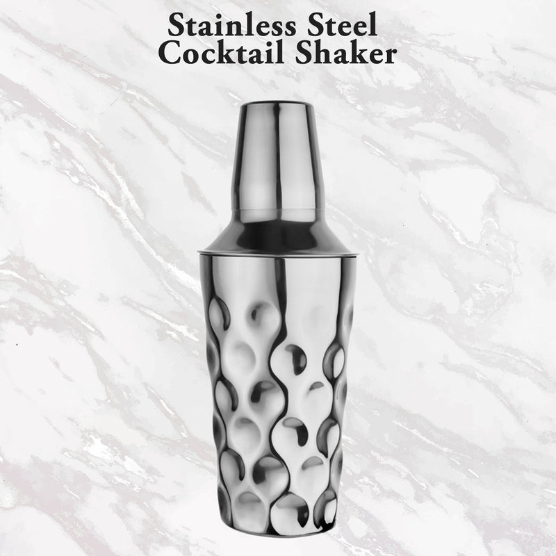 Stainless Steel Cocktail Shaker with Strainer - Coin, 500 ml