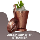Stainless Steel Julep Cup & Strainer - 1 Pc Each