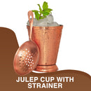 Stainless Steel Julep Cup & Strainer - 1 Pc Each