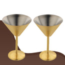 Stainless Steel Martini/Margarita Glasses - Matt, Set of 2