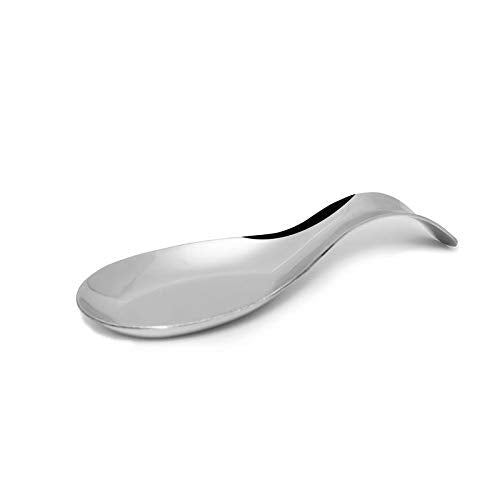 Heavy Gauge - Stainless Steel Serving Spoon - Rest/Holder (Matt Finish)