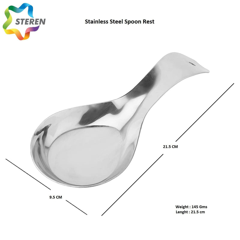 Stainless Steel - Serving/Cooking - Spoon Rest/Holder - Large