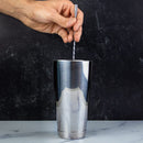 Stainless Steel Cocktail Mixing Spoon, Long Handle Spiral Design with Weighted Teardrop End (Set of 2)