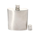 Stainless Steel - Double Cap Pocket Flask - 230 ml