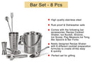 8 Piece Stainless Steel Bar Set Gift Combo, Christmas/New Year Gift Set/Combo
