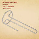 Stainless Steel Paper Towel Holder (Knob Design) - Set of 2