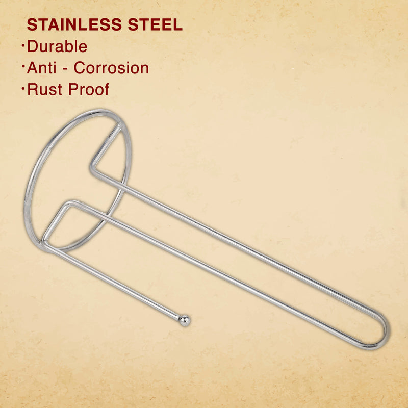 Stainless Steel Paper Towel Holder (Knob Design) - Set of 2