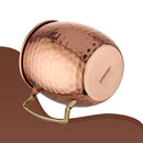 Stainless Steel Moscow Mule Beer Mug - Hammered Design, Copper