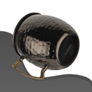 Stainless Steel Moscow Mule Beer Mug - Hammered Design, Black Nickel Plated