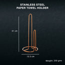 Stainless Steel - Double Ring Paper Towel Holder Copper - (PVD Coated)