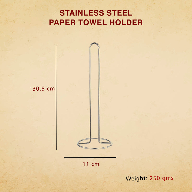 Stainless Steel Paper Towel Holder (Elevated U Type) - Set of 2
