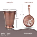 Stainless Steel Julep Cup & Strainer - 1 Pc Each