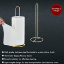Stainless Steel Paper Towel Holder, Gold PVD Coated (Elevated U Type)