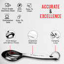 Stainless Steel Measuring Spoon - (Oval) Set of 4