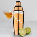 15 Drink Recipe Cocktail Shaker with Strainer (PVD Coated) - 1000 ml by Steren Impex