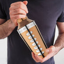 8 Drink Recipe Cocktail Shaker with Strainer (PVD Coated) - Copper, 750 ml by Steren Impex