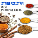 Stainless Steel Measuring Spoon - (Oval) Set of 4