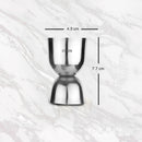 Stainless Steel Hammered Band Bar Set - 3 Pcs