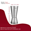 Black Ring - Cocktail Shaker with Strainer & Peg Measurer - 500 ml