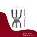 Stainless Steel Ice Bucket with Tong, Peg Measurer & Cocktail Shaker - Hammered Band