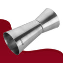 Half Hammered - Cocktail Shaker with Strainer & Peg Measurer - 500 ml