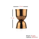 Buy Stainless Steel - Jigger/Peg Measure Glass 30/60 ml (Round)