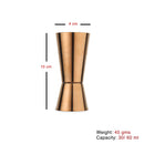 Stainless Steel Jigger/Peg Measurer - 30/60 ml