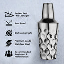 Cocktail Shaker with Built-in Bartender Strainer & Peg Measurer - Coin, 500 ml