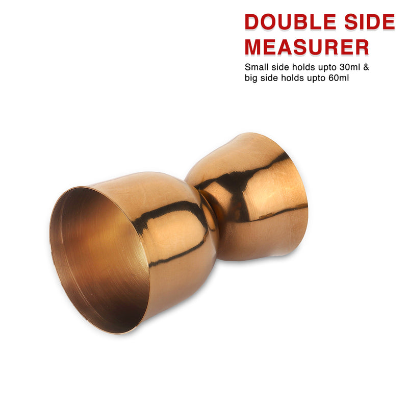 Double Side Peg Measure 30 & 60ml Peg Maker Glass Jigger Shot