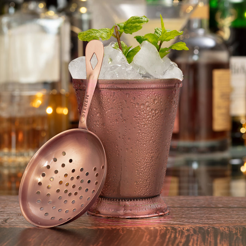 Stainless Steel Julep Cup & Strainer - 1 Pc Each