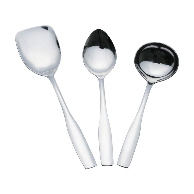 Stainless Steel Serving Spoon Set, Ladle Set for Kitchen - Lucas, Set of 3