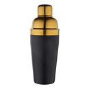 Stainless Steel - Cocktail Shaker Black & Gold (PVD Coated) - 500 ml