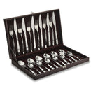 Cyra - Stainless Steel Mirror Finish Smooth Edge with Portable Gift Box - 24 Pcs Set