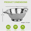 Stainless Steel - Durable Colander - 22 CM (with handles)