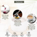 Stainless Steel Tea Set - Tea Bag Squeezer, Sugar Scoop & 6 Tea Spoons