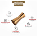 Stainless Steel Jigger/Peg Measurer - 30/60 ml