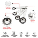 Stainless Steel Measuring Spoon - (Round) Set of 4