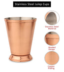 Stainless Steel Julep Cup & Strainer - 1 Pc Each