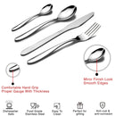 Cyra - Stainless Steel Mirror Finish Smooth Edge with Portable Gift Box - 24 Pcs Set